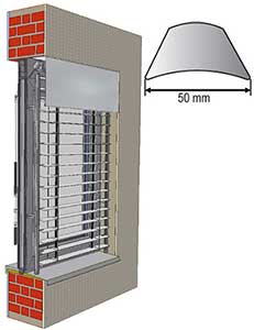 Exteriérové žalúzie EXT 50 / INT 50