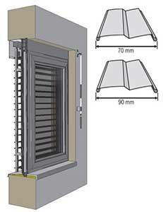 Exteriérové žalúzie Z 90 / Z 70